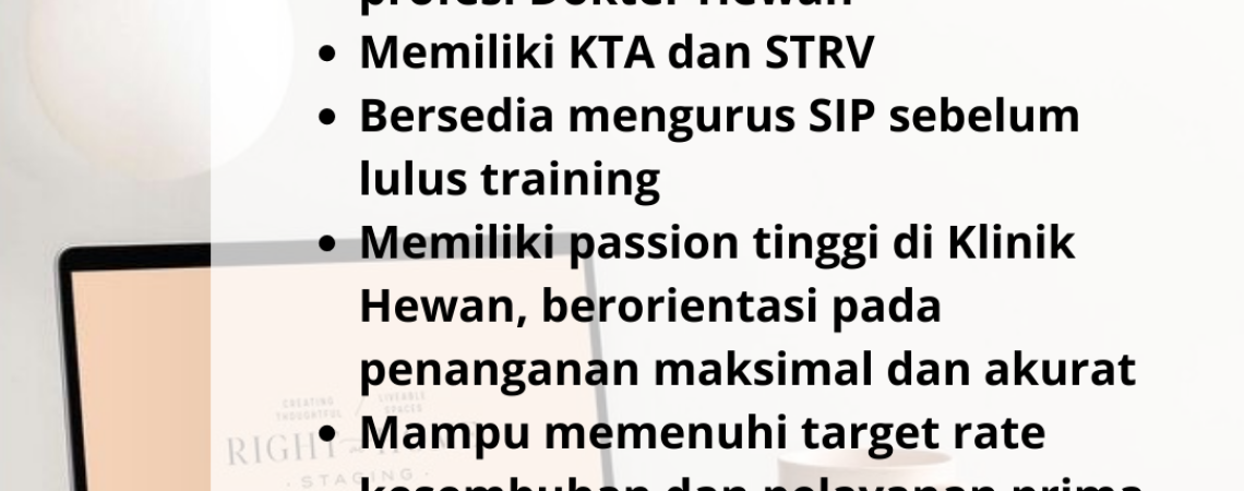 Lowongan Dokter Hewan